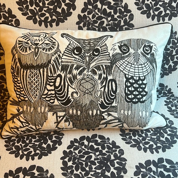 Arhaus Black and White Owl NWT